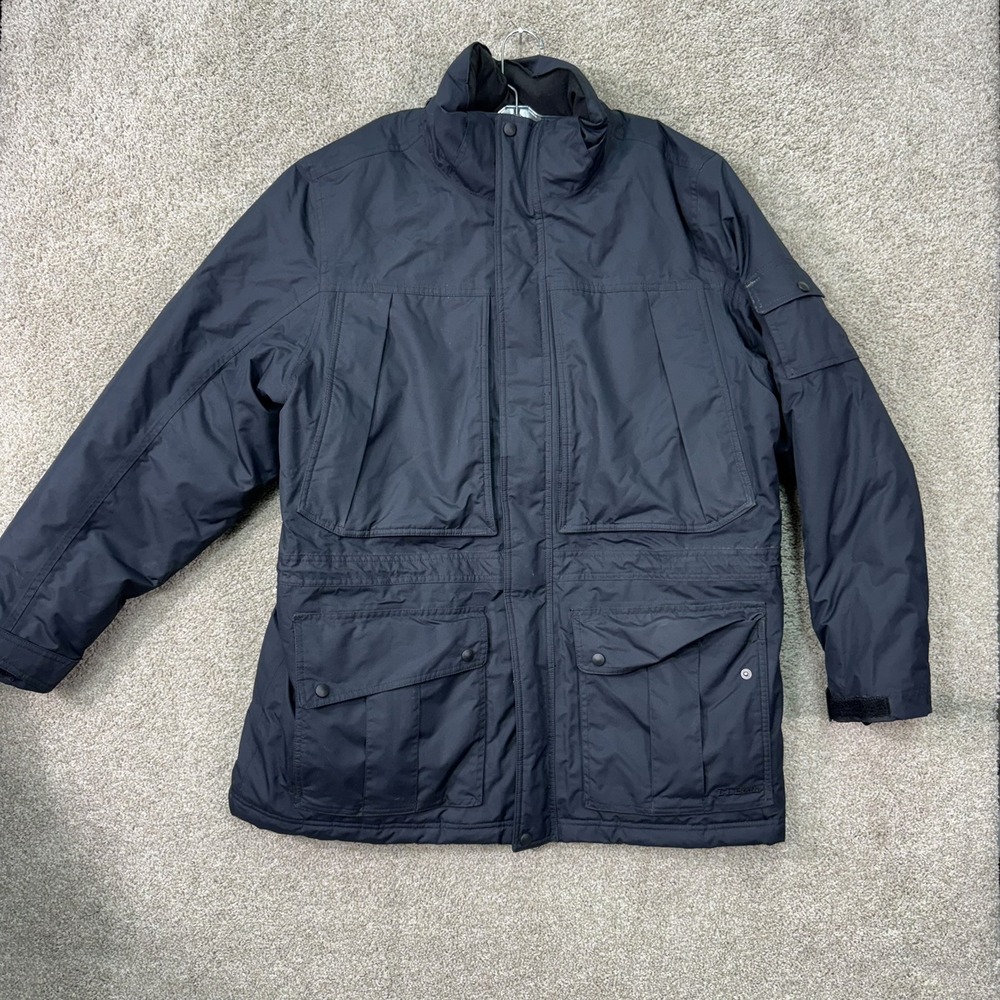 LL Bean Rugged Ridge Parka Mens XL Reg Navy Blue Down Insulated Field Coat